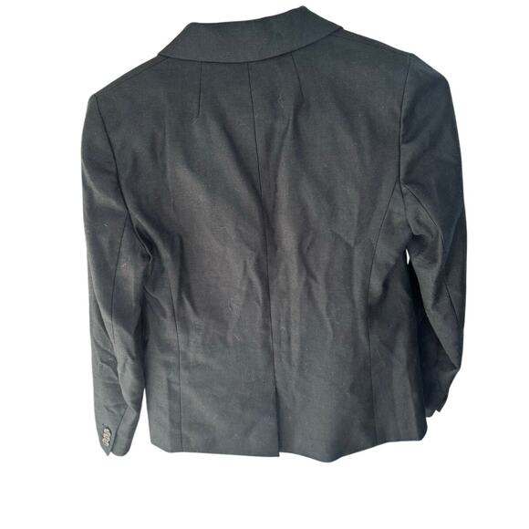 J.Crew Linen Blend One-Button Blazer Black Women’s Size 2 - Picture 2 of 4